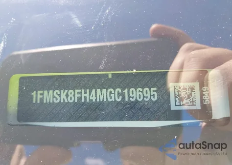 2021 Ford Explorer Limited from USA, damaged, VIN 1FMSK8FH4MGC19695